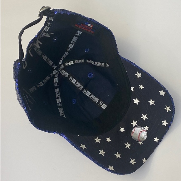 PINK Victoria's Secret MLB San Diego Padres Navy Sequin Cap - Picture 6 of 11